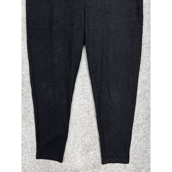 Max &‎ Mia Knit Pull On Tapered Leg Lounge Pants Womens Size Small Black Pockets - Picture 5 of 11